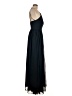 Azazie 100% Polyester Black Blue Cocktail Dress Size 6 - photo 4