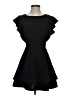 Crystal Sky Solid Black Cocktail Dress Size S - photo 1