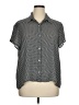 Everleigh 100% Polyester Polka Dots Black Short Sleeve Blouse Size XL - photo 1