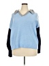 Time and Tru Color Block Blue Sweater Vest Size 20 - photo 1