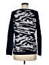 Talbots 100% Cotton Animal Print Blue Pullover Sweater Size M - photo 2