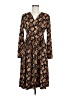 Grecerelle Paisley Brown Casual Dress Size M - photo 1