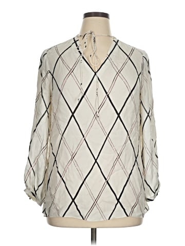 Etcetera 3/4 Sleeve Silk Top (view 1)