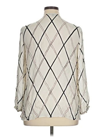 Etcetera 3/4 Sleeve Silk Top (view 2)