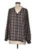 Pleione 100% Polyester Teal Long Sleeve Blouse Size M - photo 1