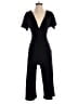 Stradivarius Solid Black Jumpsuit Size S - photo 1