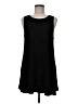 Azules Solid Black Casual Dress Size M - photo 1