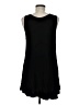 Azules Solid Black Casual Dress Size M - photo 2