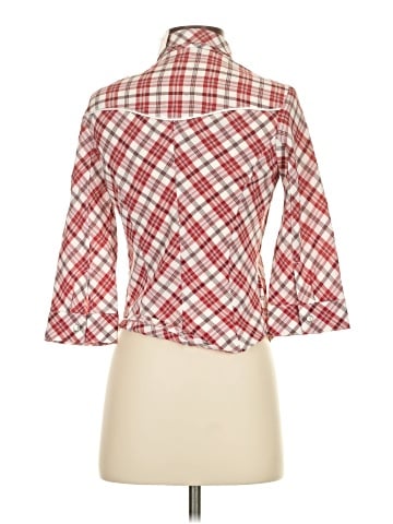 Guess Jeans 3/4 Sleeve Button-Down Shirt (view 2)