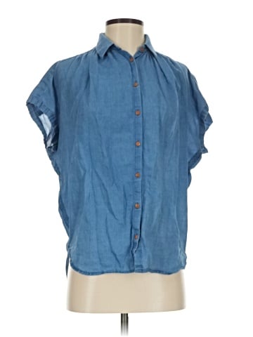 Madewell Central Shirt in Bright Indigo (view 1)