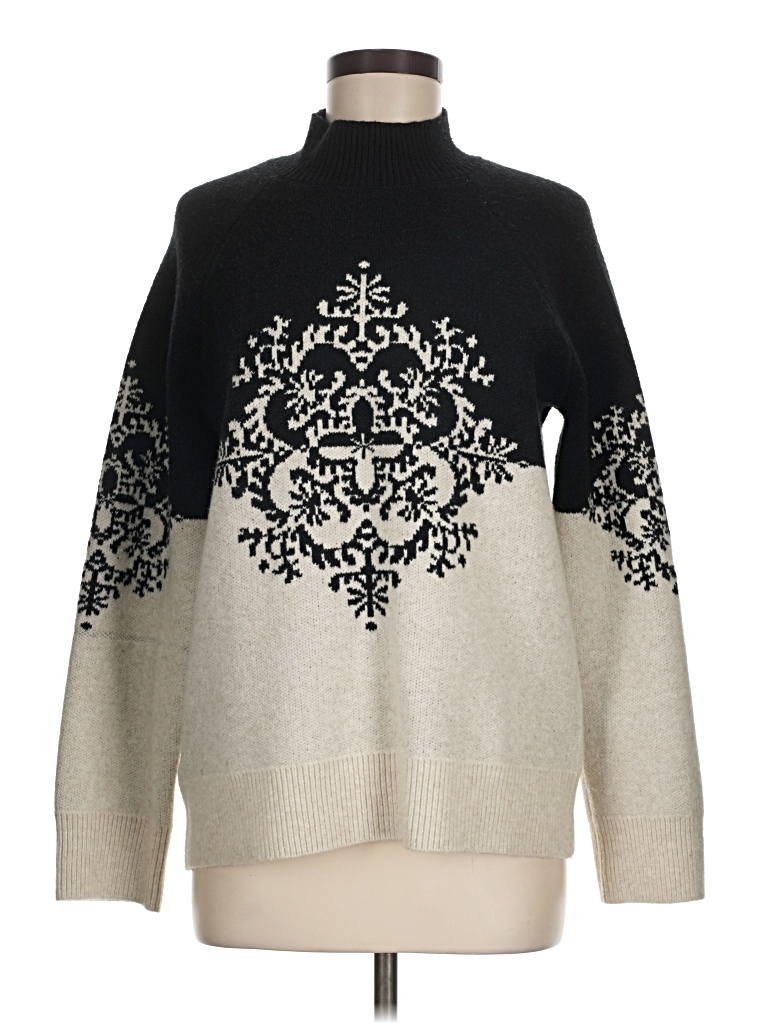 Pre-owned Ann Taylor Loft Turtleneck Sweater In Black