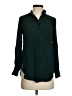 J.Crew 100% Silk Green Long Sleeve Silk Top Size 00 - photo 1
