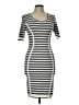 Codigo Stripes Gray Ivory Casual Dress Size L - photo 1