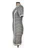 Codigo Stripes Gray Ivory Casual Dress Size L - photo 5