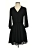 Lush 100% Polyester Solid Black Casual Dress Size S - photo 1