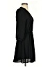 Lush 100% Polyester Solid Black Casual Dress Size S - photo 4