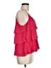 Amadi 100% Polyester Red Sleeveless Blouse Size M - photo 4