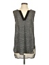 H&M 100% Polyester Gray Sleeveless Blouse Size 4 - photo 1