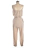 Ci Sono 100% Rayon Metallic Tan Jumpsuit Size S - photo 2