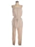Ci Sono 100% Rayon Metallic Tan Jumpsuit Size S - photo 1