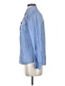 Zara Basic Blue Long Sleeve Button-Down Shirt Size S - photo 5
