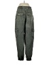 Enes 100% Cotton Green Cargo Pants Size 4 - photo 2