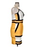 Fancy Qube Color Block Yellow Cocktail Dress Size XL - photo 4
