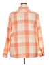 Natural Reflections 100% Cotton Plaid Orange Long Sleeve Button-Down Shirt Size XXL - photo 2