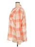 Natural Reflections 100% Cotton Plaid Orange Long Sleeve Button-Down Shirt Size XXL - photo 5