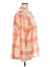 Natural Reflections 100% Cotton Plaid Orange Long Sleeve Button-Down Shirt Size XXL - photo 4