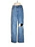 Shein Graphic Blue Jeans Size 4 - photo 1