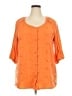 French Laundry Orange 3/4 Sleeve Blouse Size 2X - photo 1