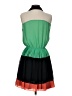 Gracia 100% Polyester Color Block Green Cocktail Dress Size S - photo 2