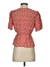Boden 100% Viscose Red Short Sleeve Blouse Size 4 - photo 2