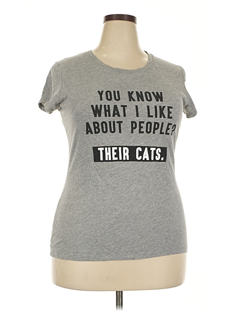Pre-owned Wound Up Short Sleeve T-shirt In Gray