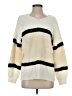 Joh Stripes Ivory Pullover Sweater Size S - photo 1