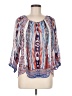 Valerie Stevens Blue 3/4 Sleeve Blouse Size M - photo 1