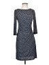 Eliza J Print Gray Blue Casual Dress Size 2 - photo 1