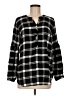Talbots 100% Rayon Black 3/4 Sleeve Blouse Size M - photo 1