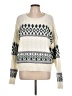 Mia + Tess Argyle Ivory Pullover Sweater Size L - photo 1
