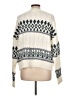 Mia + Tess Argyle Ivory Pullover Sweater Size L - photo 2