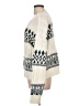 Mia + Tess Argyle Ivory Pullover Sweater Size L - photo 5
