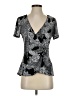 Fylo Black Short Sleeve Blouse Size S - photo 1