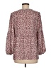 Max Studio 100% Polyester Burgundy 3/4 Sleeve Blouse Size M - photo 2