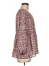 Max Studio 100% Polyester Burgundy 3/4 Sleeve Blouse Size M - photo 4