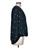 West Kei 100% Polyester Teal Long Sleeve Blouse Size L - photo 4
