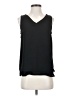 Ann Taylor 100% Polyester Black Sleeveless T-Shirt Size S - photo 1