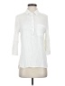 Felicite Ivory 3/4 Sleeve Button-Down Shirt Size Sm (2) - photo 1