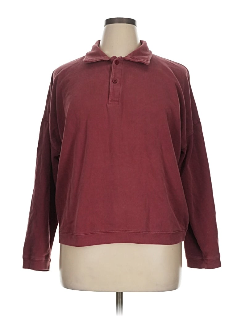 Pre-owned John Galt Sweatshirt In Burgundy