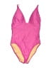 J.Crew Color Block Pink One Piece Swimsuit Size 8 - photo 1